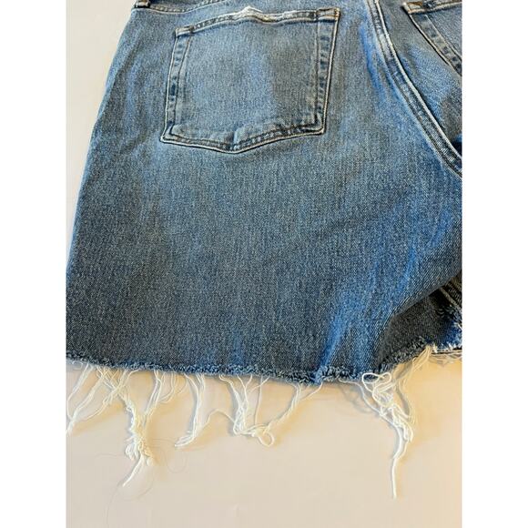 Abercrombie & Fitch 90s Relaxed Jean High Rise Cut-Off Shorts Women's Size 18R - Picture 8 of 15